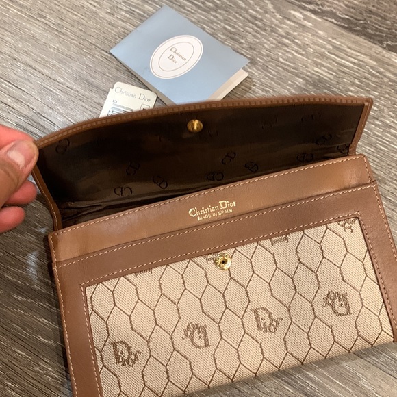 NWT VTG Dior Honeycomb Wallet